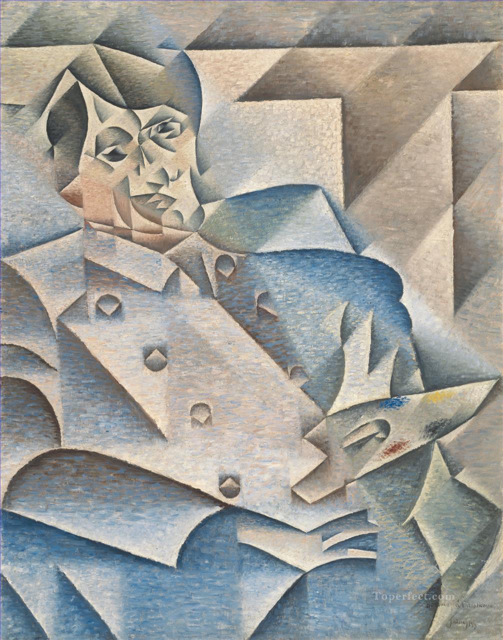 Portrait of Pablo Picasso Juan Gris Oil Paintings